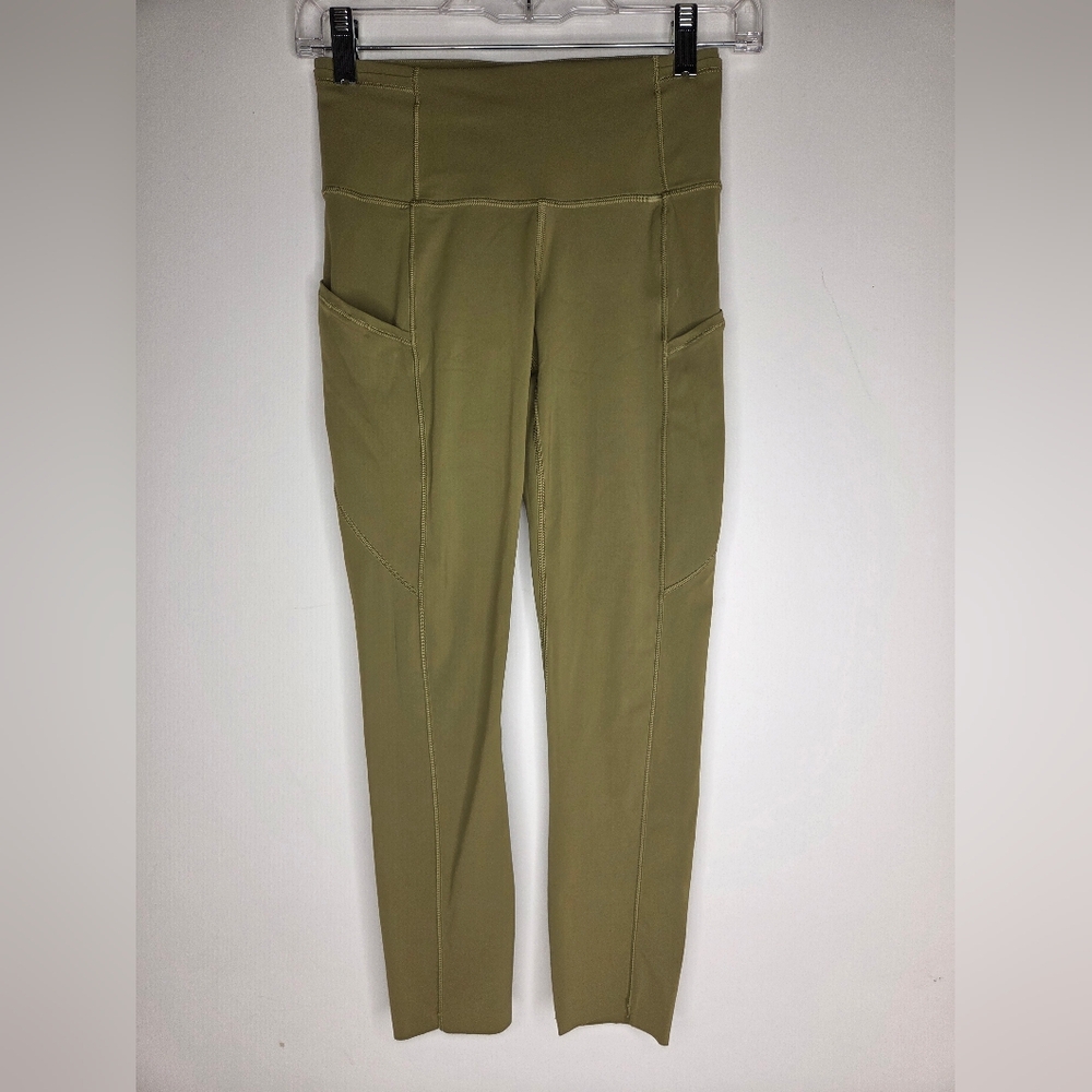 Lululemon Athletica Size 4 Chic Olive Green Leggings - Picture 2 of 5